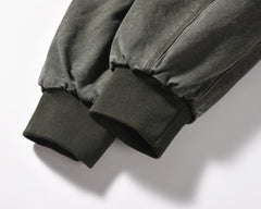 Green Vintage Wash Chore Hooded Jacket