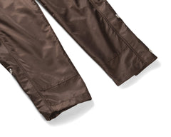 Dark Brown Side Zip & Snap Cargo Pants