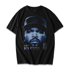 Oversized Vintage Ice Cube Black Tee