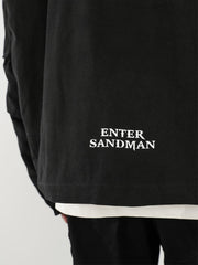 Black Sandman Zip Up Padded Oversized Hoodie