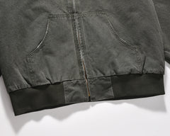 Green Vintage Wash Chore Hooded Jacket