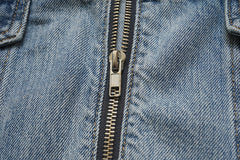 Light Blue Zip-Up Denim Jacket