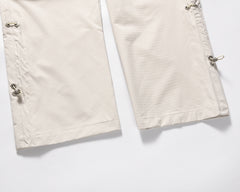 Off-White Toggle Straight Leg Nylon Tech Pants