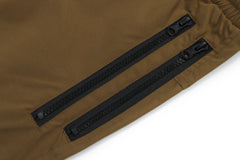 British Khaki Multi Zip Flight Trooper Loose Track Pants