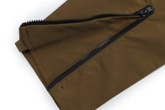 British Khaki Multi Zip Flight Trooper Loose Track Pants