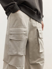 Off-White Dual Pleat 3D Cargo Pocket Wide Leg Ripstop Pants