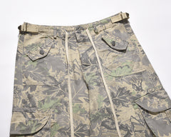 Leaf Camo Multi-Pocket Field Cargo Pants