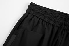 Black Multi Panel Rubber Zip Waterproof Pants