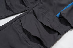 Dark Grey Double-Cover Wide Leg Cargo Pants