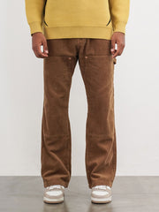 Brown Carpenter Double-Front Corduroy Pants