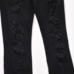 Black Thrasher Distressed Skinny Denim