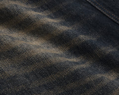 Indigo Rust Worn In Washed Wide Leg Denim