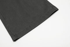 Dark Grey D-Ring Multi Flap Pocket Knee Gusset Baggy Pants