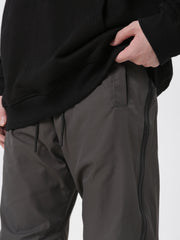Dark Grey Knee Paneled Side Zip Flare Leg Pants