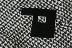 Black Houndstooth Embroidered Club Jacket