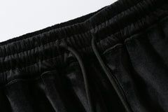 Black Micro-Suede Zip & Flap Cargo Shorts