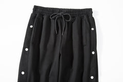 Black Multi-Color Paisley Tear-Away Pants