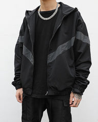 Black Soft Shell Hooded Jacket