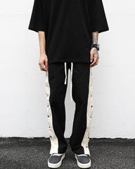 Black & White Side Stripe Tear-Away Pants