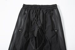 Black & White Side Zip Pants