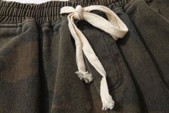 Camo Vintage Wash Slanted Cargo Twill Shorts