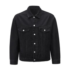 Black Vintage Washed Denim Jacket