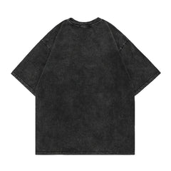 Oversized YYDS Vintage Wash Black Tee