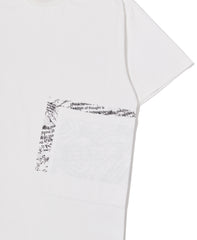White Large Side Pocket Tee