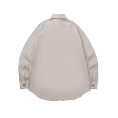 Khaki Multi Pocket & Snap Button-Up Shirt