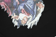 Coronation Of The Virgin Print Black Tee