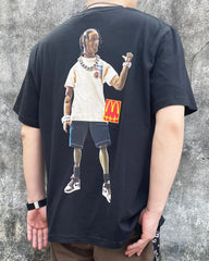 Cactus Jack X MCD Action Figure Print Black Tee