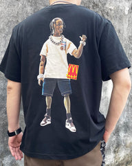 Cactus Jack X MCD Action Figure Print Black Tee