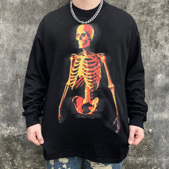 Exile Skeleton Long-Sleeve Black Tee