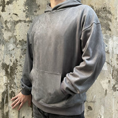 Dark Grey Vintage Hoodie