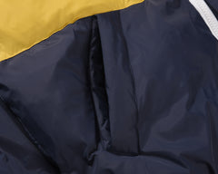 Color Block Reversible Nylon Puffer Jacket
