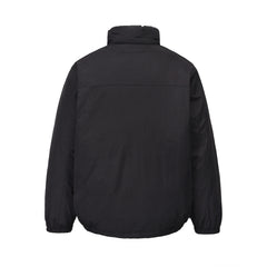 Color Block Reversible Nylon Puffer Jacket