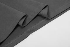 Dark Grey Long-Sleeve Knit Tee