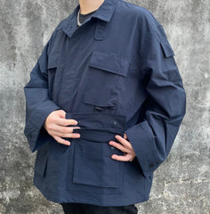 Navy Oversized BDU Jacket
