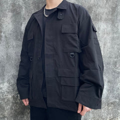 Black Oversized BDU Jacket