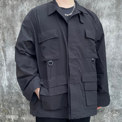 Black Oversized BDU Jacket