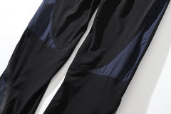 Black Multi Zip Nylon Mesh Pants