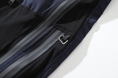Black Multi Zip Nylon Mesh Pants