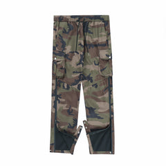 Camo Waterproof Side Rubber Zip & Snap Cargo Tactical Pants