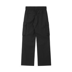 Black Multi Zip Pocket Utility Cargo Pants