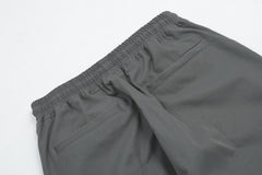 Dark Grey Front Flap Pocket Snap Leg Pants