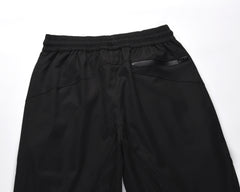 Black Side Rubber Zip & Velcro Nylon Pants