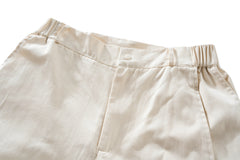 Off-White Diagonal Tie Strap & Snap Flare Leg Pants