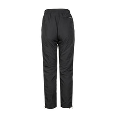 Black Dual Zipper Leg Nylon Straight Pants