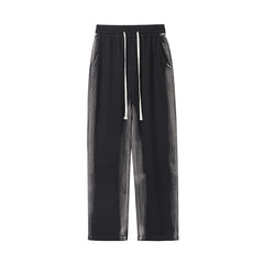 Black & Grey Gradient Side Stripe Sweatpants