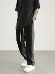Black & Grey Gradient Side Stripe Sweatpants